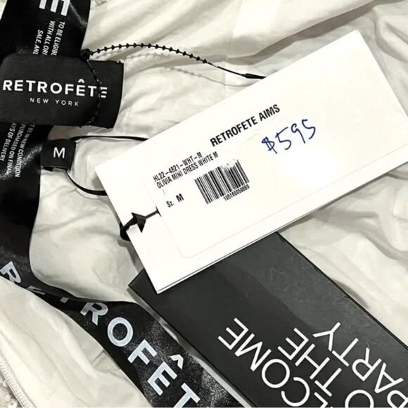 Retrofete White Mini Dress - Picture 10 of 11